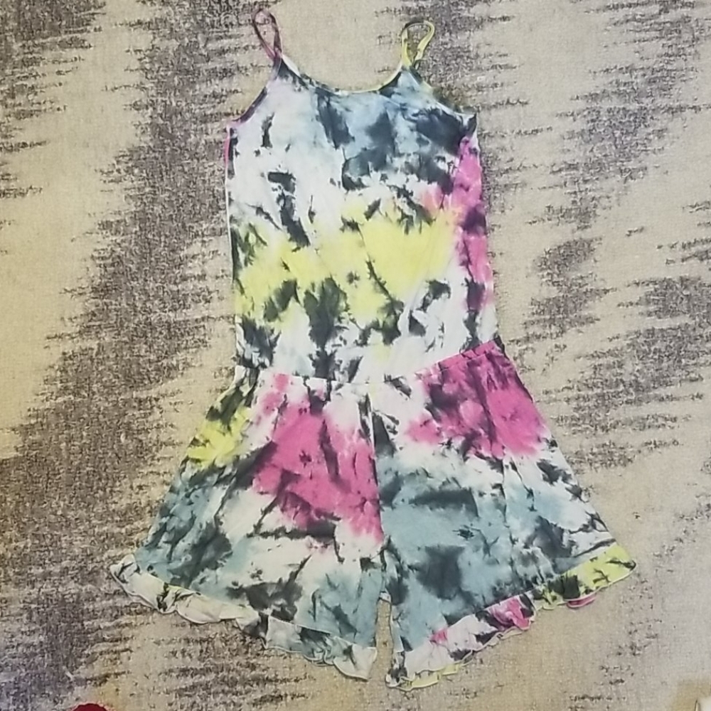 Girls tie dye Romper
